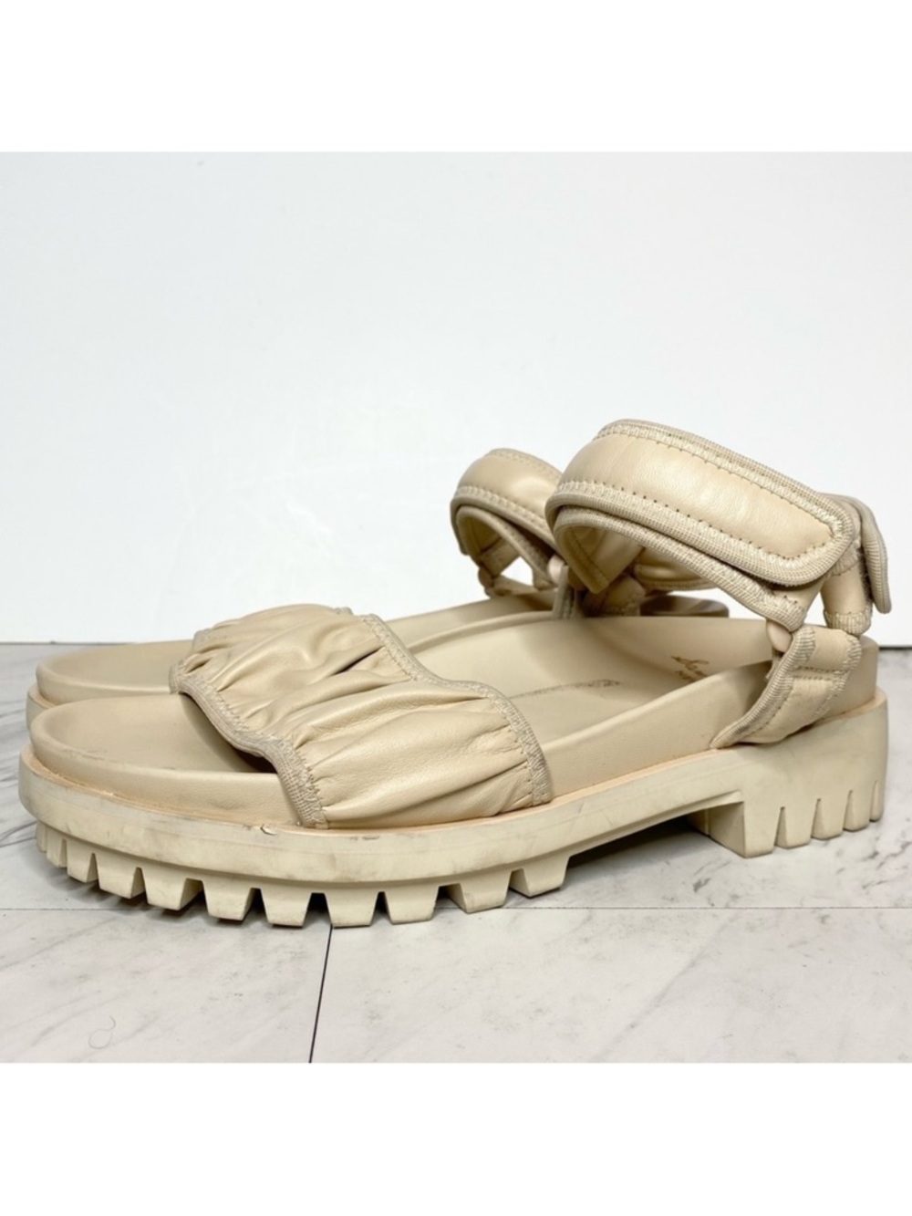 Sam Edelman Edythe Lug Sole Sand Leather Sandal 10M